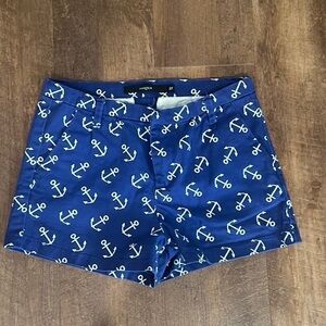 HARPER Blue & White Nautical Anchor Shorts Size 27